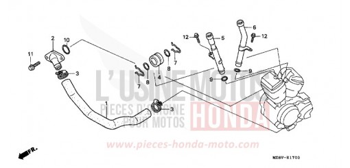 WATER PIPE VT600CW de 1998